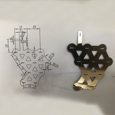 Zinc Plated Metal Die Stamped Bending Parts For Various Tube Shapes