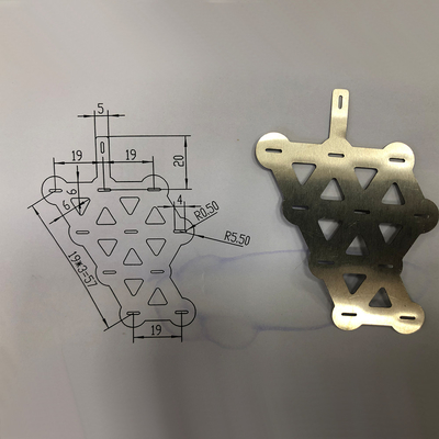 Zinc Plated Metal Die Stamped Bending Parts For Various Tube Shapes