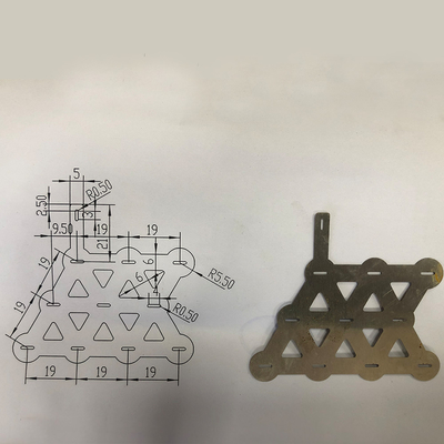 Zinc Plated Metal Die Stamped Bending Parts For Various Tube Shapes